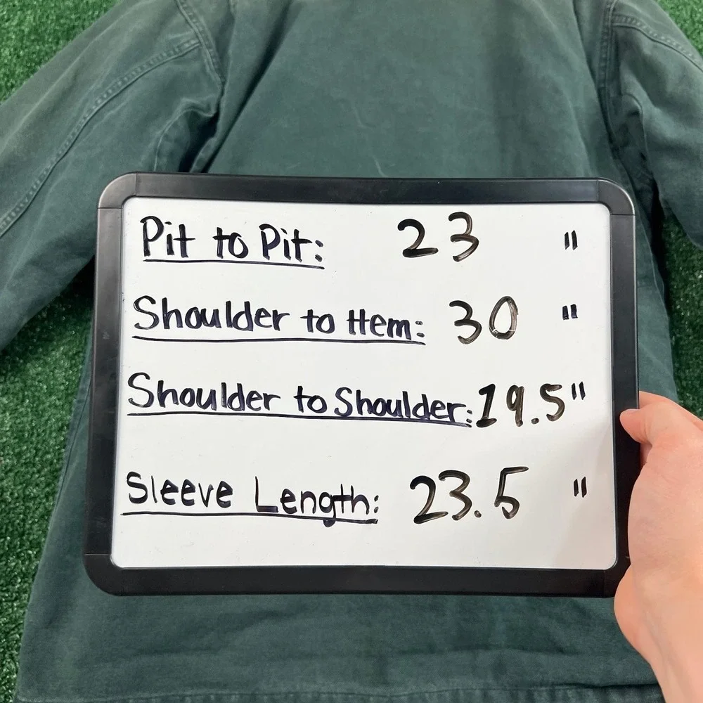 VTG L.L. Bean Jacket Women's Large Green Primaloft Lined Canvas Barn Field Coat - Picture 9 of 10